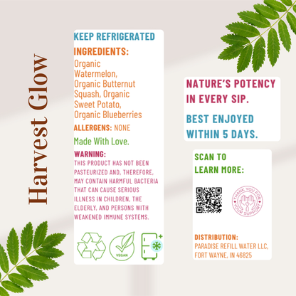 Harvest Glow - Organic Cold Pressed Juice